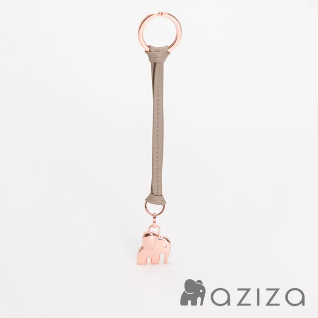【aziza】實心小象素色吊飾鑰匙圈(多色)