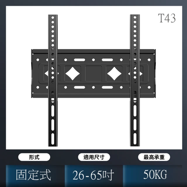 EShine 平面式液晶電視壁掛架 26-65吋適用(ESB-T43)