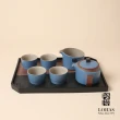 【LohasPottery 陸寶】樂飲茶禮-經典藍/活力橙(50週年紀念禮 雙層禮盒)