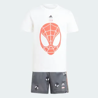 【adidas 官方旗艦】MARVEL SPIDER-MAN 運動套裝 短袖/短褲 童裝(IB4851)