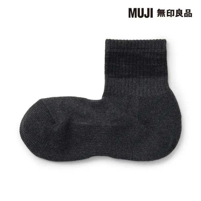 【MUJI 無印良品】男棉混足底圈絨厚織直角短襪(共4色)