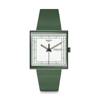 【SWATCH】WHAT IF GREEN? 經典手錶/女錶/瑞士製造 SO34G700(33mm)