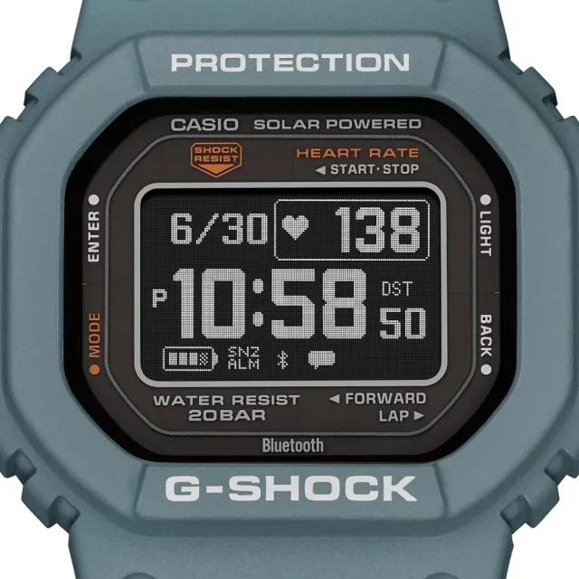 CASIO 卡西歐】G-SHOCK G-SQUAD系列強悍耐用心率太陽能運動腕錶聖誕