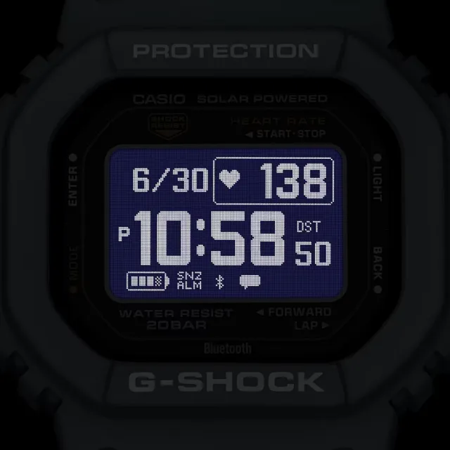 【CASIO 卡西歐】G-SHOCK G-SQUAD 強悍耐用 太陽能運動腕錶 禮物推薦 送禮首選(DW-H5600-2)