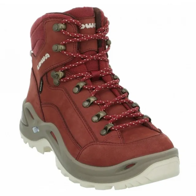 【LOWA】女-防水透氣GORE-TEX中筒登山鞋 RENEGADE GTX MID Ws椒紅(320945-0331)