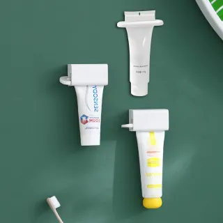 【FaSoLa】多功能壁掛手動牙膏擠壓器組-壁掛擠牙膏器