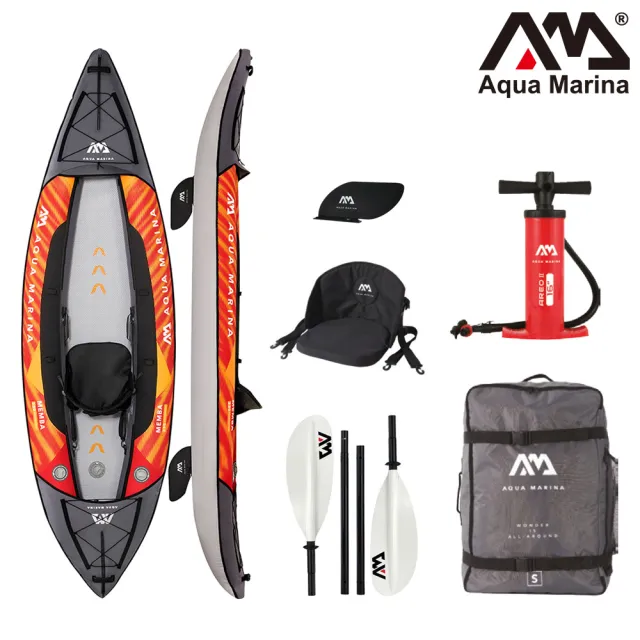 【Aqua marina】充氣單人獨木舟-運動型 MEMBA ME-330(Touring KAYAK 皮艇 皮划艇 水上活動)