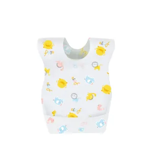 【Piyo Piyo 黃色小鴨】三層防水拋棄式圍兜(10入/包*6 多用途 獨立包裝 方便攜帶 可調節)