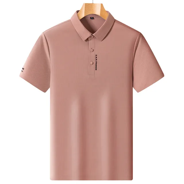 【巴黎精品】現貨+預購 POLO衫短袖上衣(高彈冰絲透氣休閒男上衣5色a1cf24)