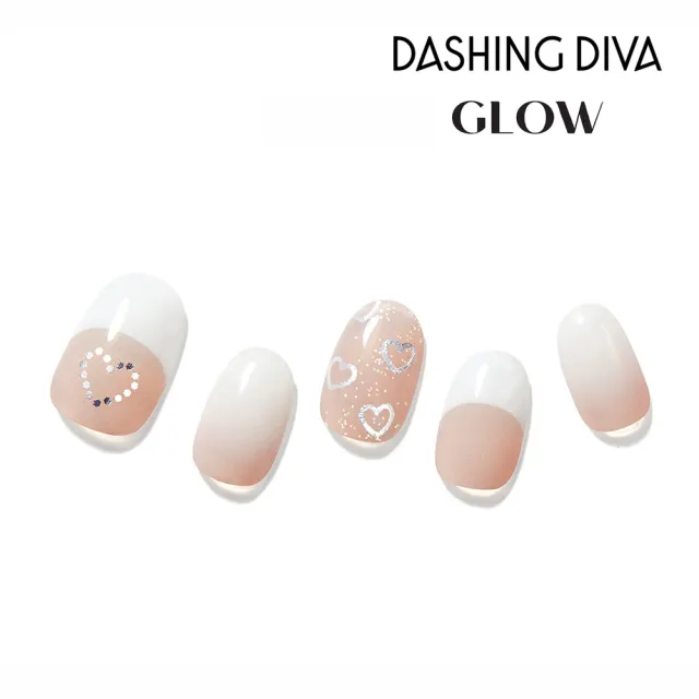 即期品【DASHING DIVA】GLOW薄型凝膠美甲貼_可愛白鴿(最新系列 超薄服貼 免照燈 241101)