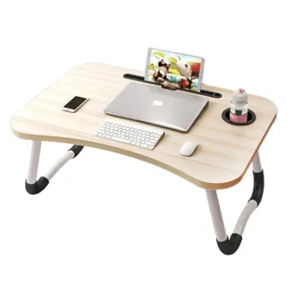 【YING SHUO】新款多功能懶人折疊床上桌(床上摺疊桌 床邊桌 懶人桌 筆電摺疊桌 多功能摺疊桌 便利摺疊桌)