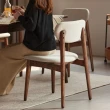 【橙家居·家具】/預購/萊茵系列胡桃色餐椅A款 LY-H6121(售完採預購 實木餐椅 餐凳 椅子 椅凳 單椅)
