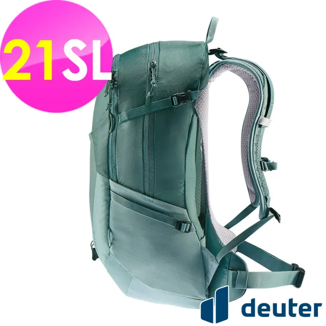 【deuter】FUTURA 21SL透氣網架背包(3400021森林綠/戶外露營/休閒健行/自助旅行包)