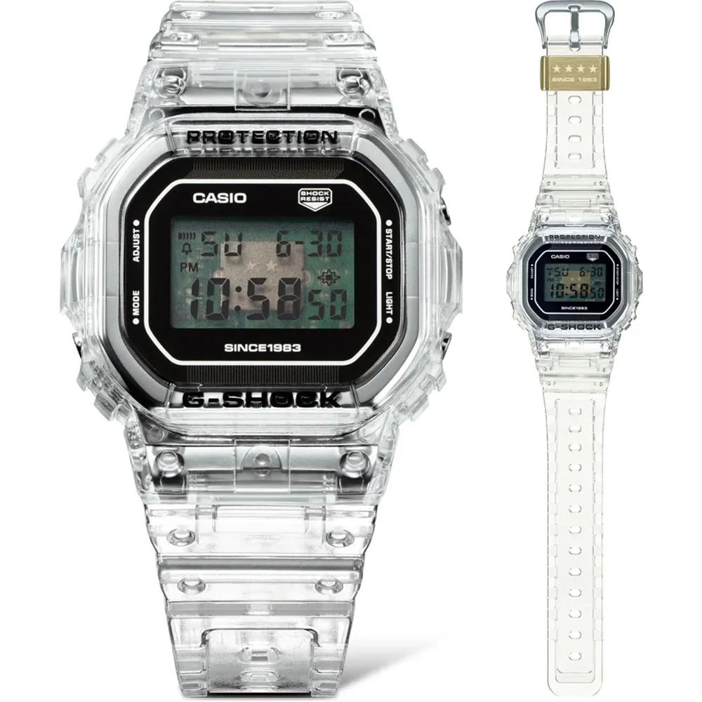CASIO 卡西歐】G-SHOCK 40週年限定獨特透視錶面半透明經典方型(DW-5040RX-7) - momo購物網- 好評推薦-2024年5月