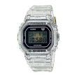 【CASIO 卡西歐】G-SHOCK 40週年限定 獨特透視錶面 半透明 經典方型(DW-5040RX-7)
