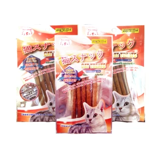 【Pet Village 魔法村】貓專用深海鮮魚棒40gx4入(魚條、貓零食、貓點心)