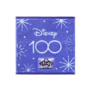 【Marushin 丸真】迪士尼100週年系列 純棉小方巾 紫色奇蹟