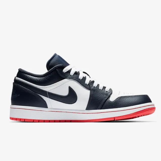 NIKE 耐吉】休閒鞋Air Jordan 1 Retro Low Obsidian 藍白男鞋553558