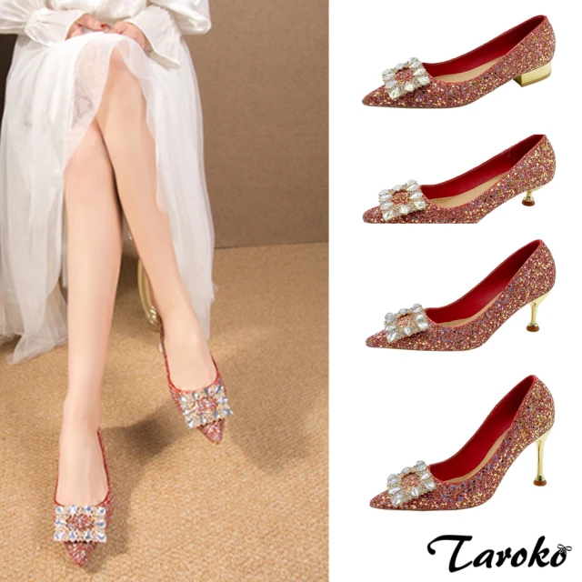 Sp house 法式時裝浪漫方頭瑪麗珍低粗跟鞋(2色可選)