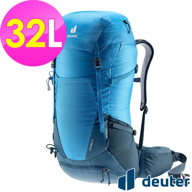 【deuter】FUTURA 32L透氣網架背包(3400821藍/戶外露營/休閒健行/自助旅行/登山包)