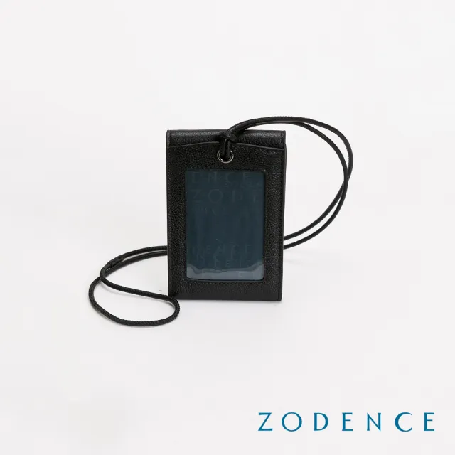 【ZODENCE 佐登司】GEOFF進口真皮零錢袋證件套(黑/雙11)