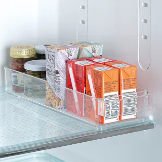 【台隆手創館】日本Pearl Skit 冰箱專用冷藏收納盒-淺窄型(10*32.5*5.5公分)