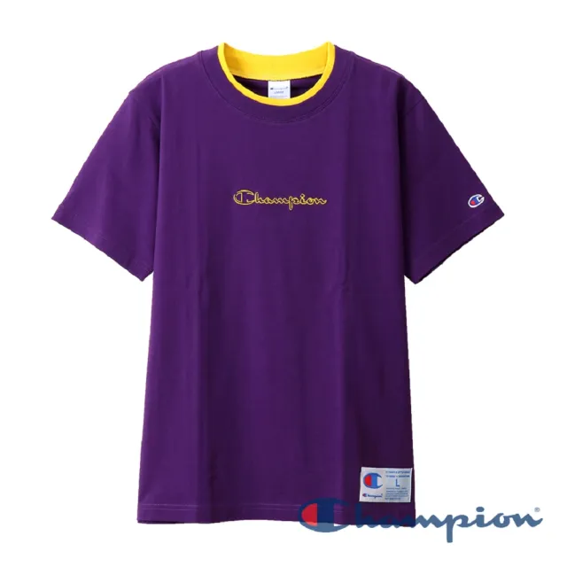 【Champion】官方直營-AS刺繡字體短袖TEE 短袖上衣-男(3色任選)