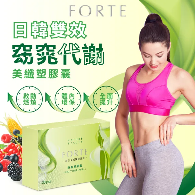 【FORTE】台塑生醫美纖塑膠囊x2盒(90粒/盒)