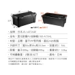 【JEJ ASTAGE】黑化耐重RV收納桶/160-A7/54L(露營/收納/玩具箱/零食箱/可堆疊)