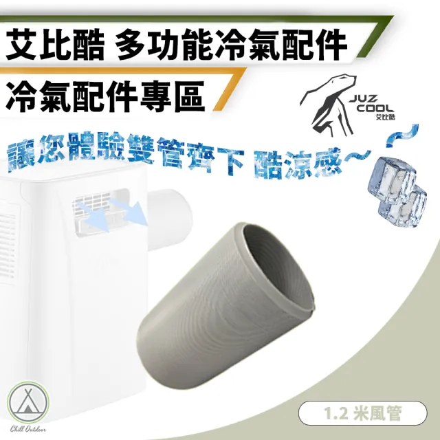【艾比酷】1.2米風管 JUZ-400冷氣專用配件(移動式冷氣 移動式空調 冷氣 除濕機)