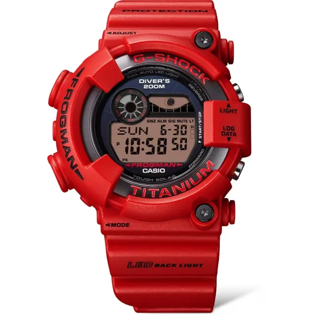 CASIO 卡西歐】G-SHOCK 太陽能電力30周年慶搶眼紅蛙人潛水級防水GW