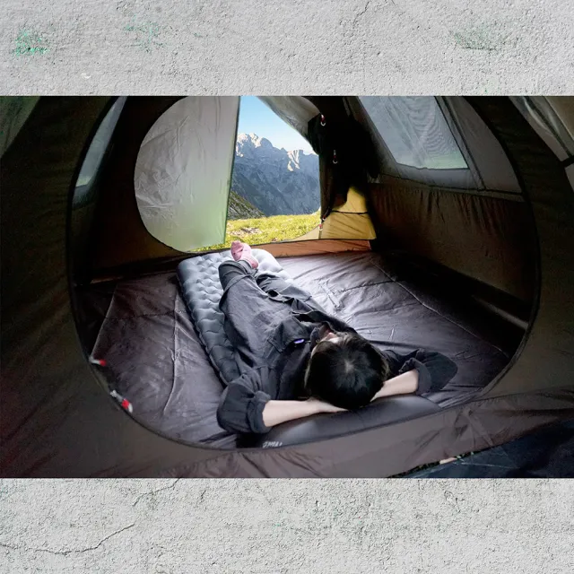 【NUIT 努特】遠征者 單人號充氣睡墊 野營登山露營 輕量蛋槽空氣墊 充氣墊 野營防潮墊(NTB74)