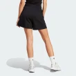 【adidas 愛迪達】Loose Shorts 女款 黑色 刺繡 寬鬆 棉褲 後口袋 運動 休閒 短褲 II8023