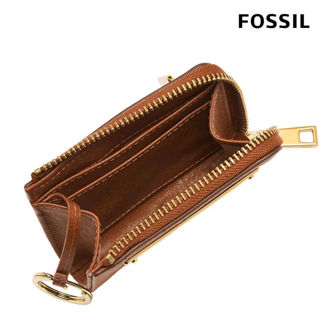 【FOSSIL 官方旗艦館】Liza 真皮零錢包-棕色 SL6406G200 雙11/1111