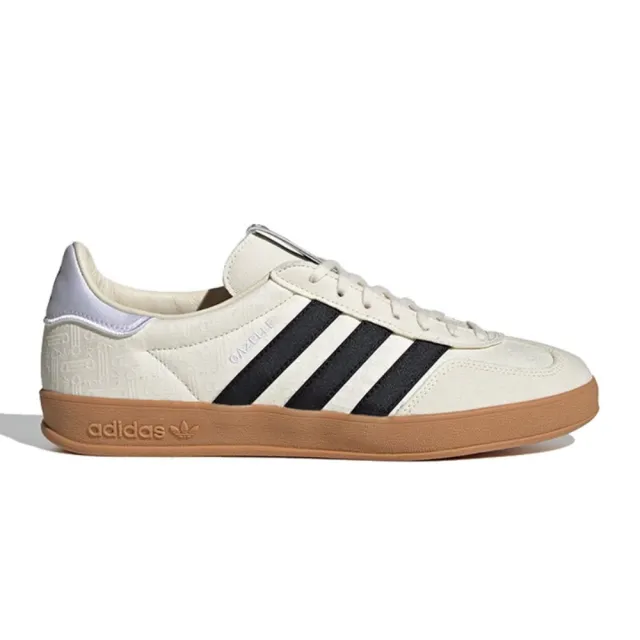 adidas 愛迪達】休閒鞋男鞋女鞋運動鞋三葉草GAZELLE INDOOR 米白IG3677