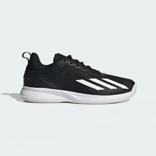 【adidas 愛迪達】休閒鞋 男鞋 運動鞋 網球鞋 Courtflash Speed 黑白 IG9537(8374)