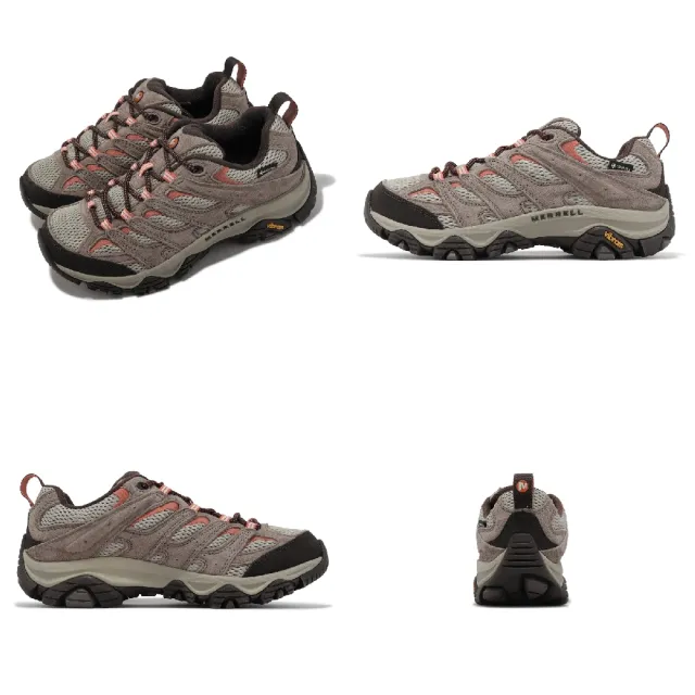 【MERRELL】登山鞋 Moab 3 GTX 女鞋 棕 粉 防水 避震 黃金大底 郊山 越野 戶外(ML500230)