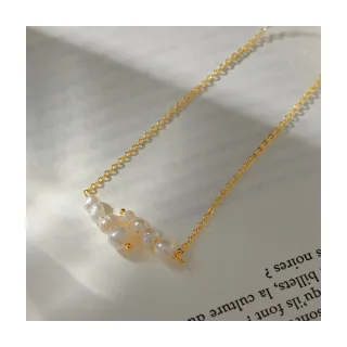 【OB 嚴選】排列天然珍珠簡約鍍金項鍊 《ZC2915》