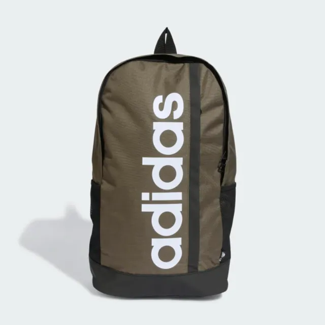【adidas 愛迪達】後背包 運動包 書包 旅行包 登山包 LINEAR BP 綠 HR5344