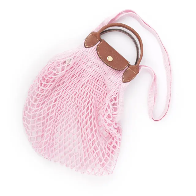 【LONGCHAMP】LE PLIAGE FILET 二用漁網包(粉色)
