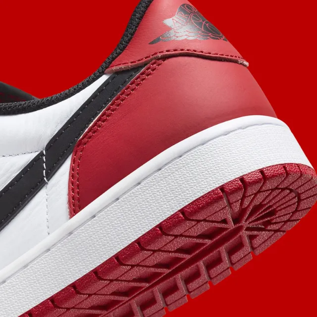 NIKE 耐吉】休閒鞋Air Jordan 1 Low OG Black Toe 黑腳趾黑紅男款