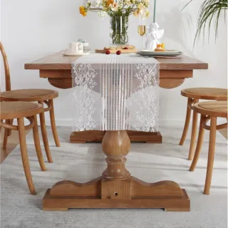 【JEN】法式浪漫蕾絲桌旗寬38cm(2尺寸可選)
