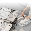 【GE嚴選】2入組-無印風旅行分裝袋 旅行分類袋(旅行收納袋 衣物收納袋 旅行收納包)