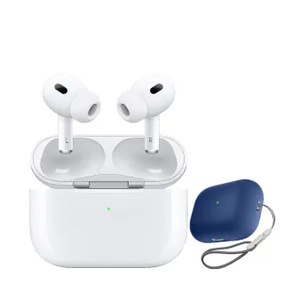 【Apple 蘋果】獨家保護套+掛繩組AirPods Pro 2 (Lightning充電盒