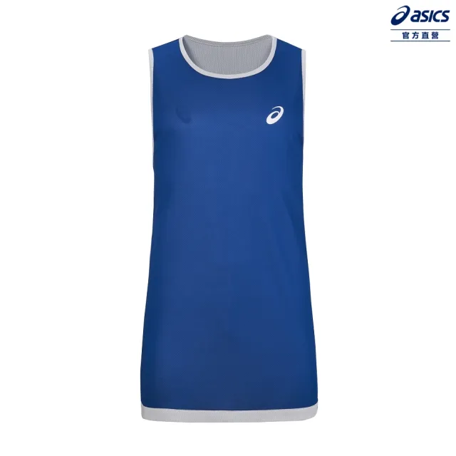 【asics 亞瑟士】雙面籃球背心 男女中性款  籃球 上衣(2063A365-400)