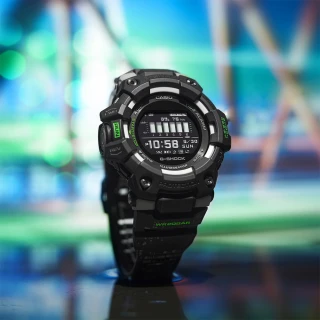 【CASIO 卡西歐】G-SHOCK 夜光迷彩 城市夜景系列藍芽手錶(GBD-100LM-1)