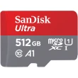【SanDisk 晟碟】512GB microSDXC Ultra 150MB/s SDXC U1 A1 記憶卡 公司貨