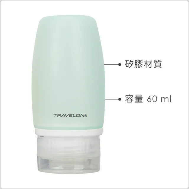 【Travelon】美國 旅行分裝瓶 小橘藍2入 / 沐浴乳 洗髮精 乳液瓶 保養品空瓶