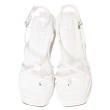 【Ann’S】美圖厚底系列-極細柔軟線條套指方頭涼鞋-7.5cm(白)