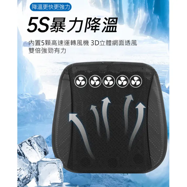 【MEHOME 美好家】汽車用通風涼爽坐墊/風扇散熱椅墊(久坐不悶熱)